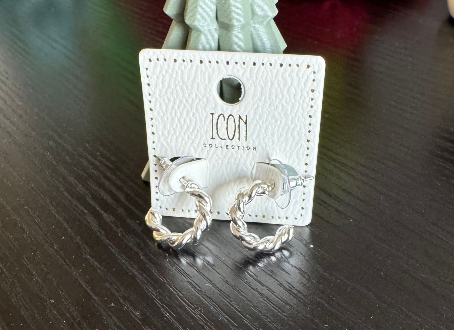 Twisted Hoop Earrings