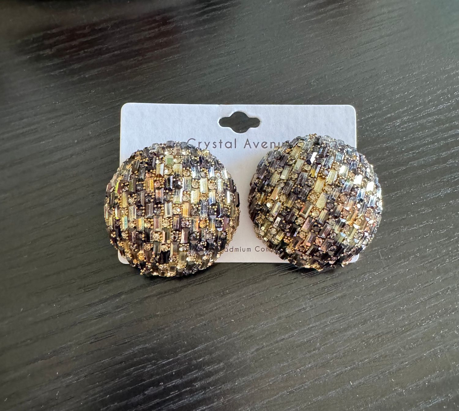 Ballroom Beauty Goldtone Earrings