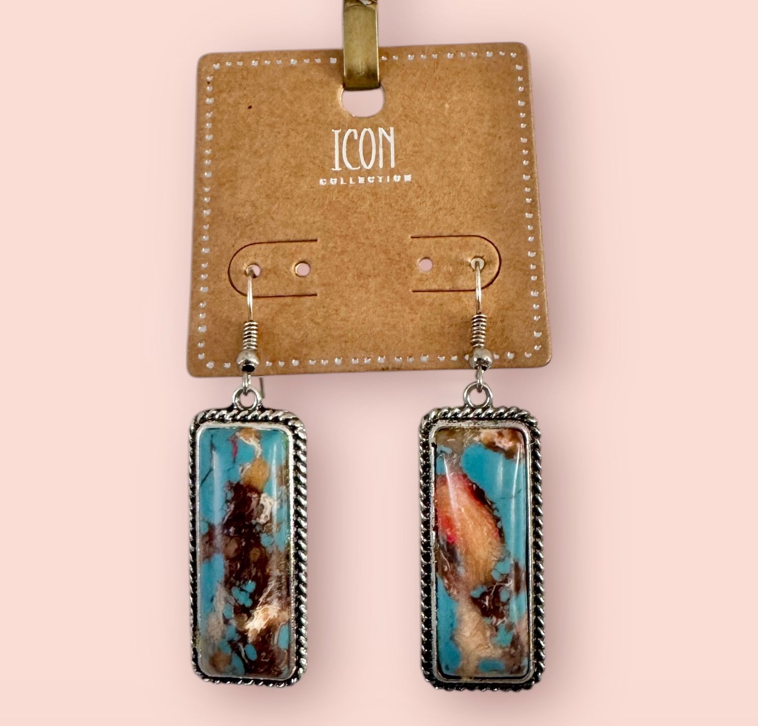 Marbled Bar Earrings