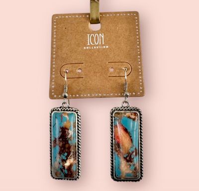 Marbled Bar Earrings