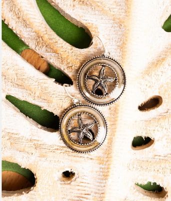 Mother of Pearl Starfish Earrings