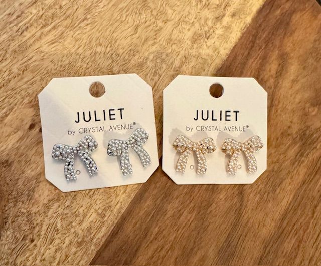 Pearl Bow Earrings