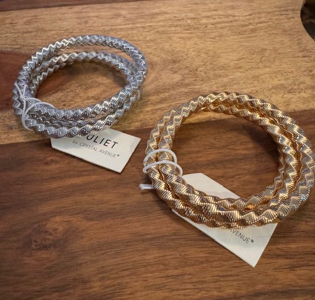 Twisted Spring Coil Bracelet Set