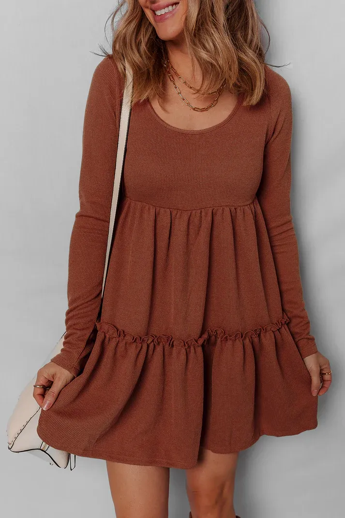 Chesnut Ribbed Dress