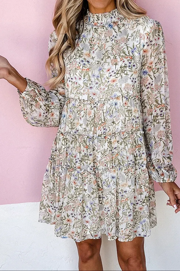 White Floral Dress