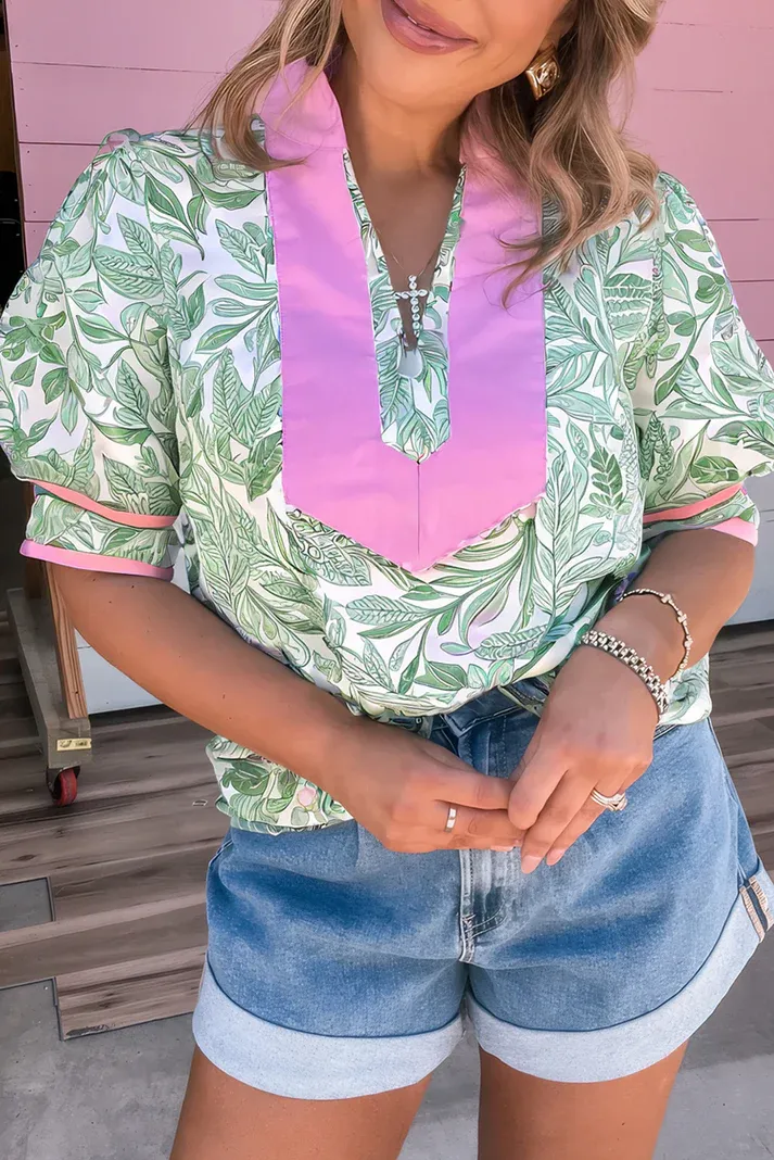 Green Leaves Blouse