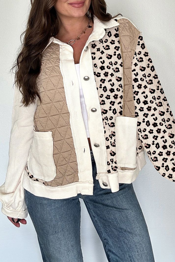 Leopard Waffle Jacket August