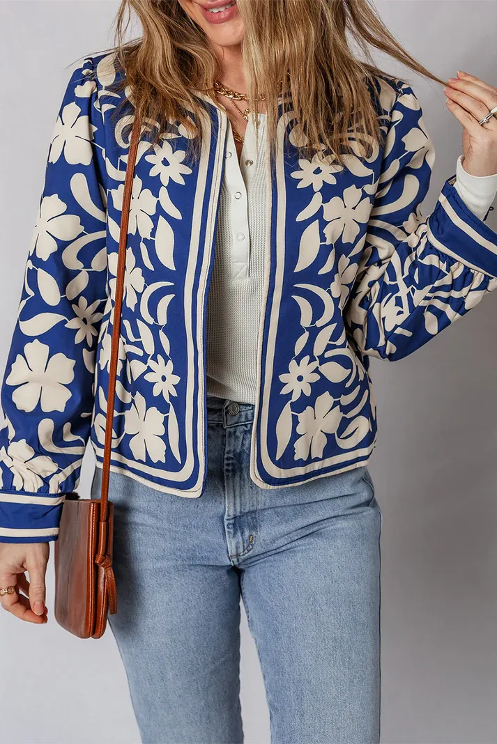 Blue Flower Jacket