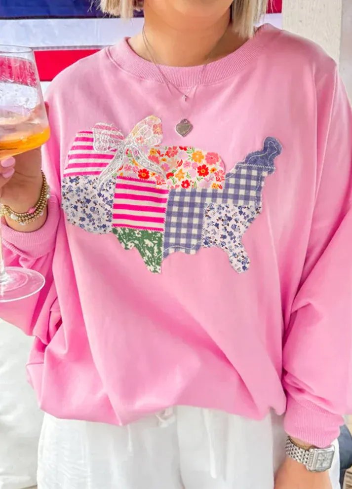USA Patched Sweatshirt