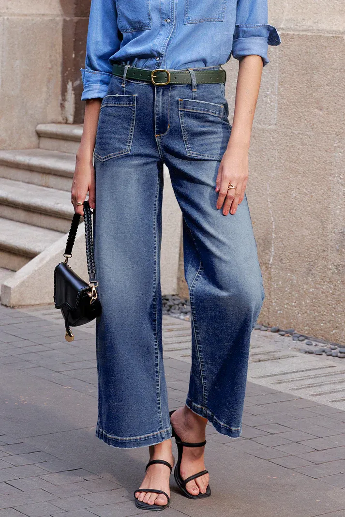 Patch Pocket Shift Jeans