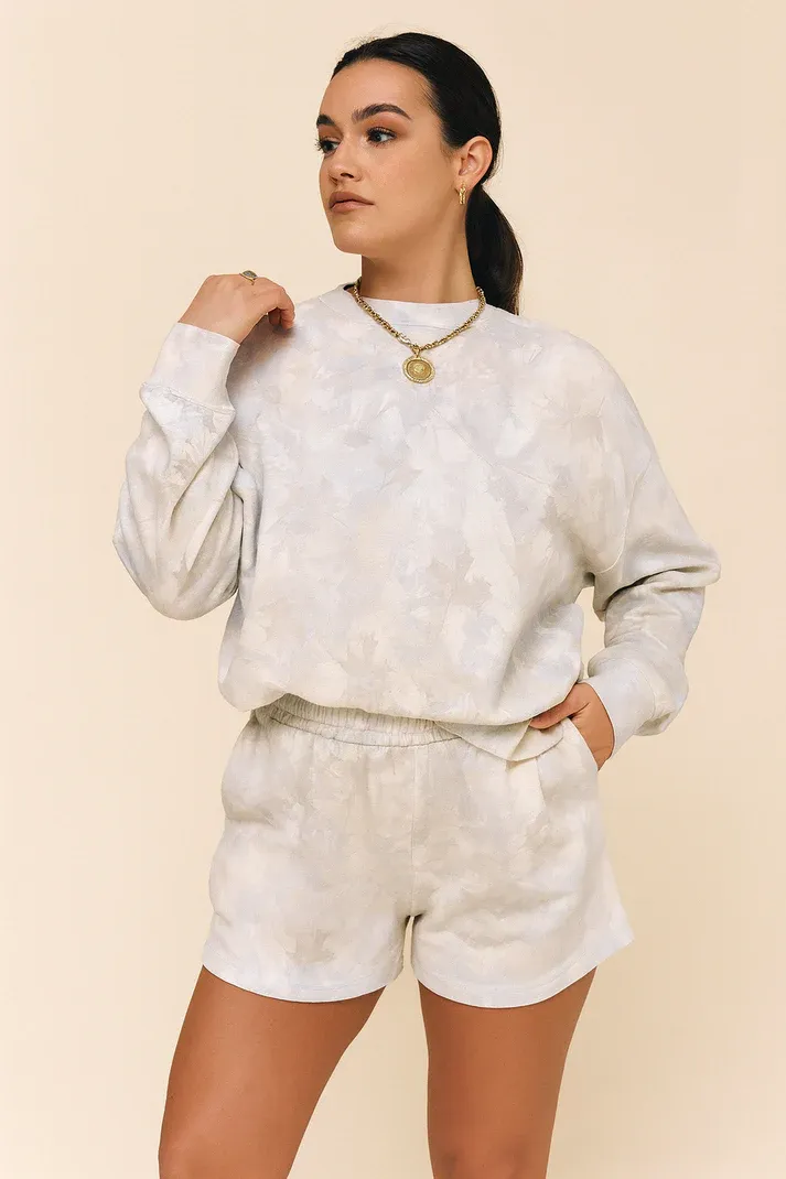 Beige Camp Pullover Set