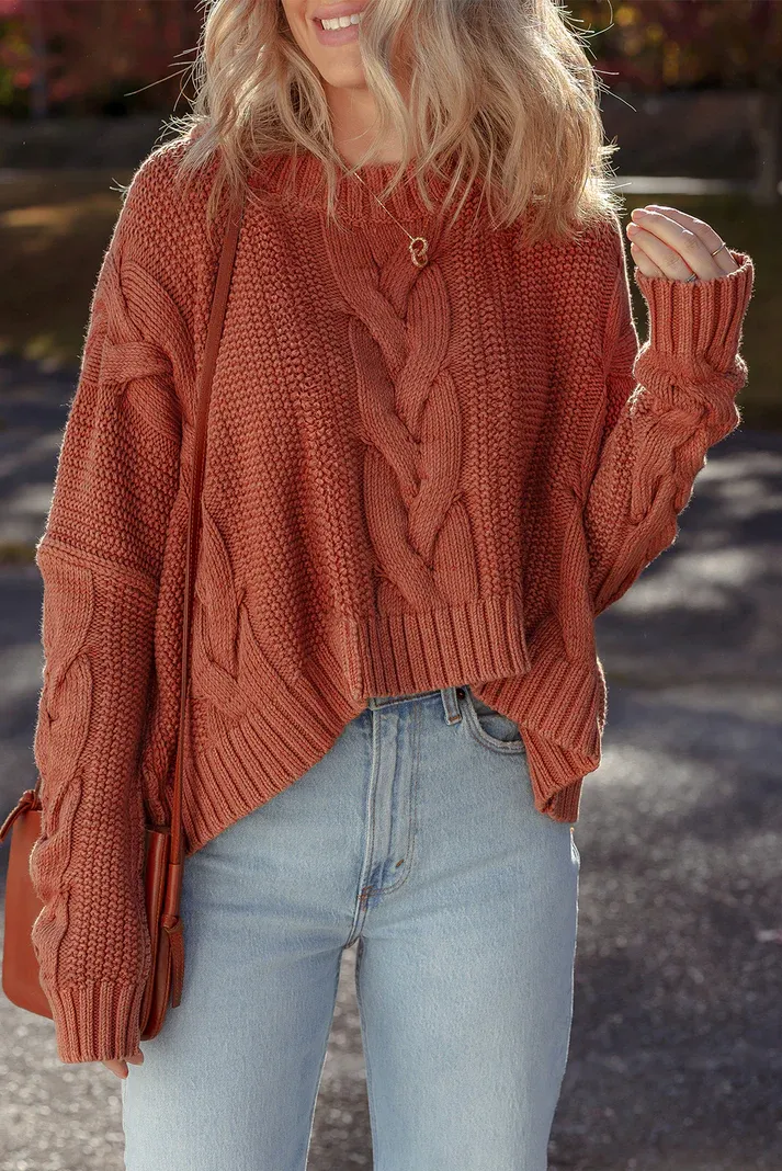 Textured Knit Sweater