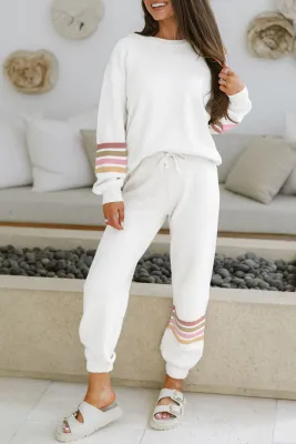 Fall Striped Jogger Set