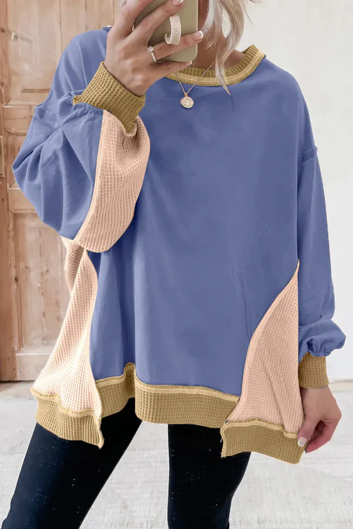 Colorblock Oversized Sweatshirt