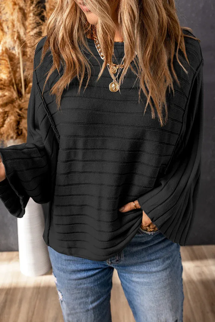 Ribbed Dolman Top