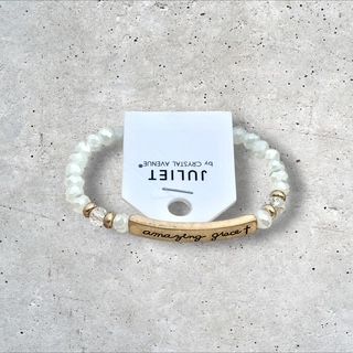 Beaded inspirational bracelet