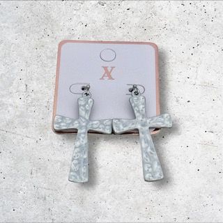 Cross Hammered Dangles