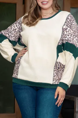 Leopard Dolman Sleeve Top