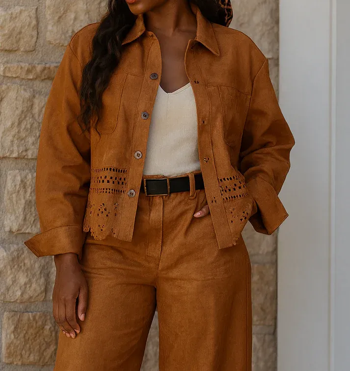 Suede Retro Style Jacket