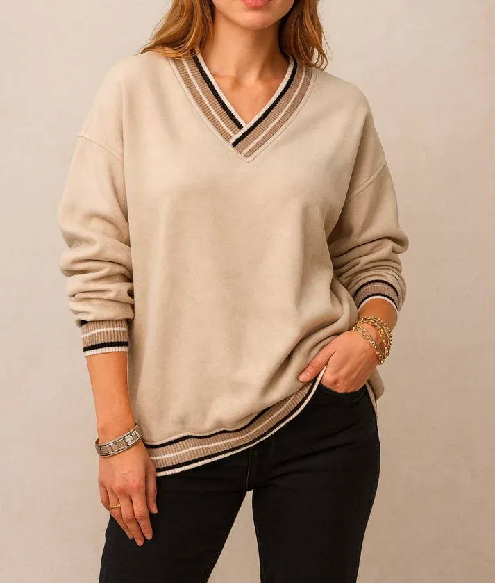 Varsity Stripe Sweatshirt