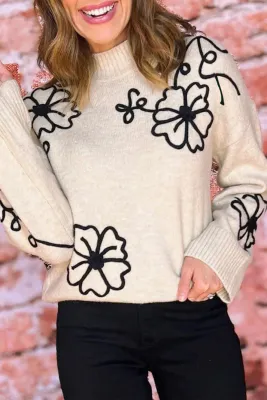 Flower Stitch Sweater