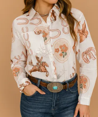 Rodeo Western Button Shirt
