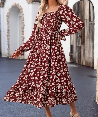 Floral Smocked Maxi Dress