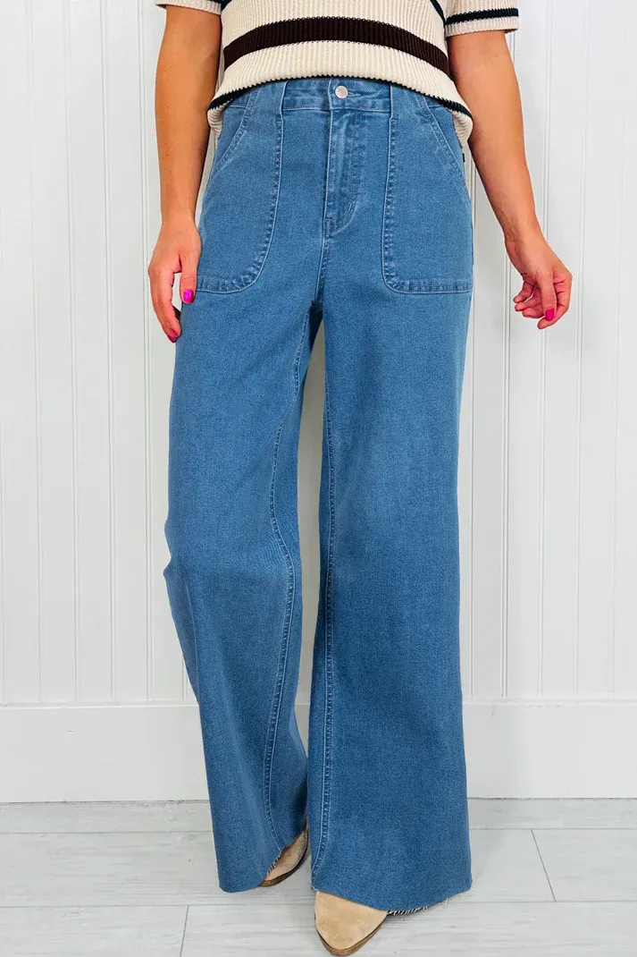 Retro Washed Loose Jeans