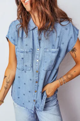Blue Star Denim Shirt