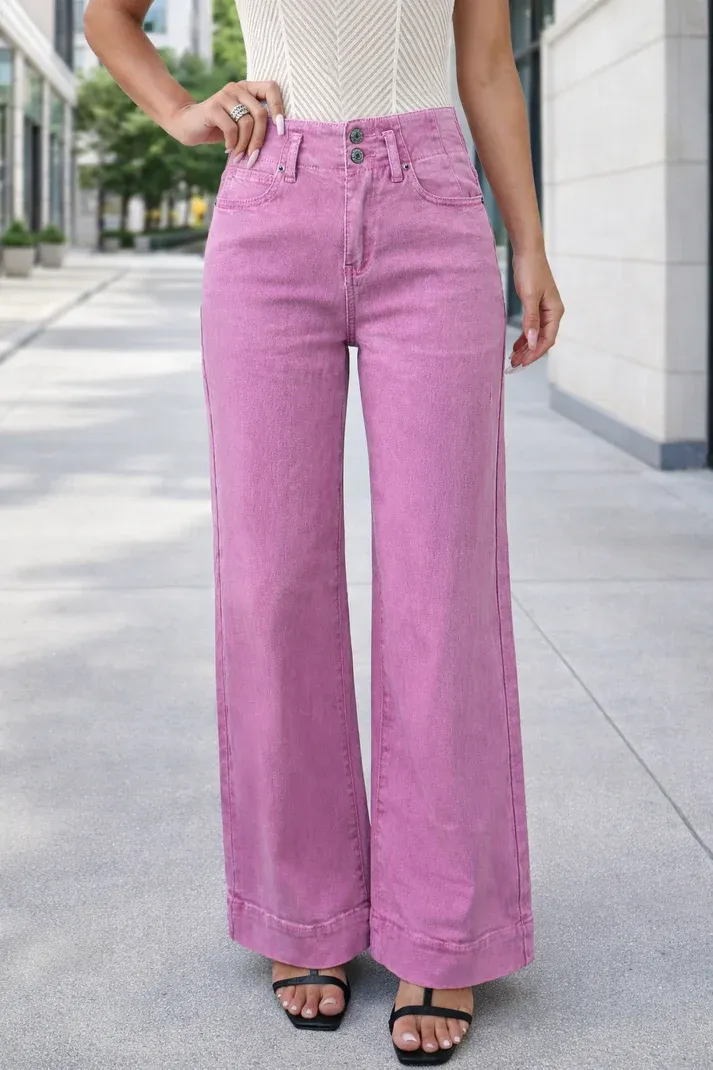 Bonbon 2-Button Flared Jeans
