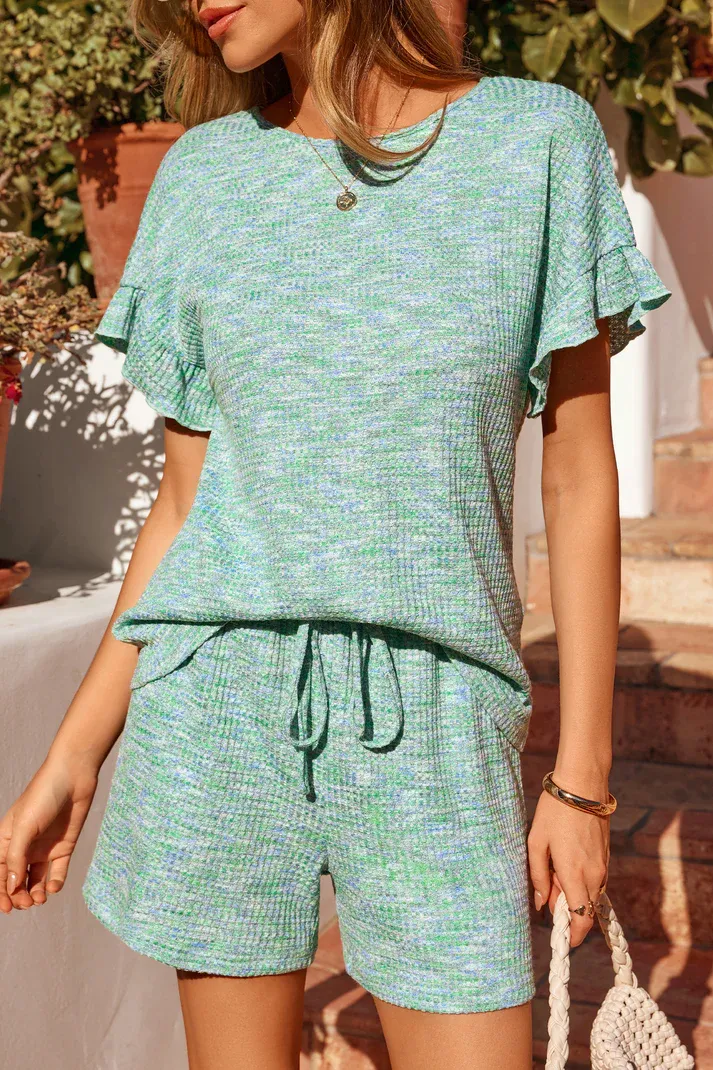 Jade Textured Drawstring Set