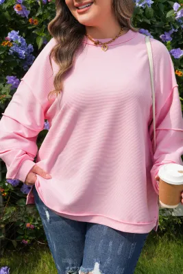Pink Ribbed Top