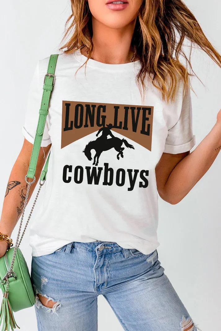 Long Live Cowboys Western Tee