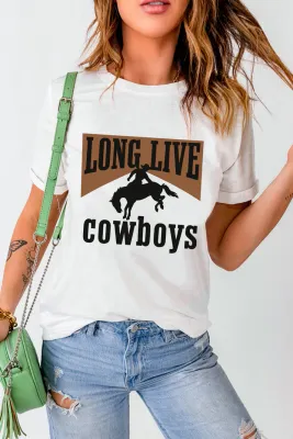 Long Live Cowboys Western Tee