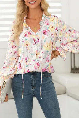 Floral Smocked Blouse