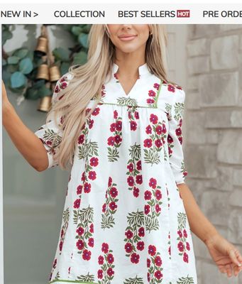 White Floral Dress