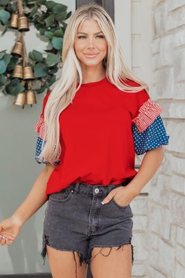 Fiery Red Stars and Stripes Shirt