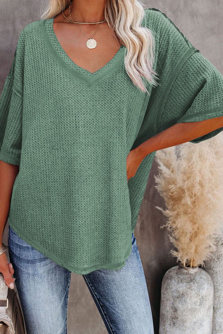 Exposed Seam Knitted Top
