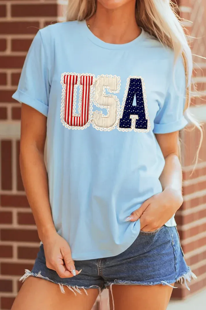 Blue USA Patriotic Shirt