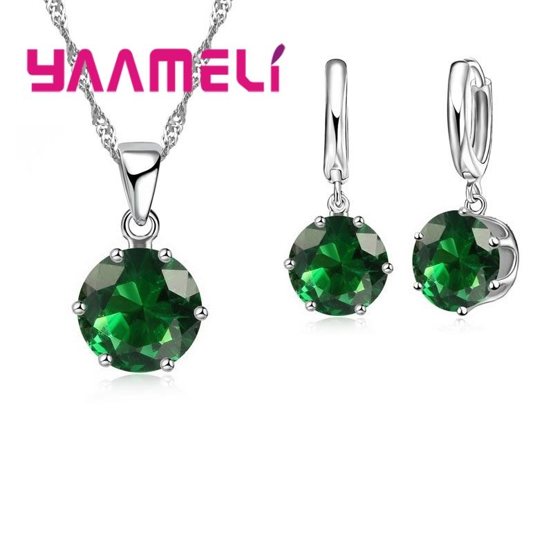 Jewelry Sets Sterling Silver Earring Pendant Necklace