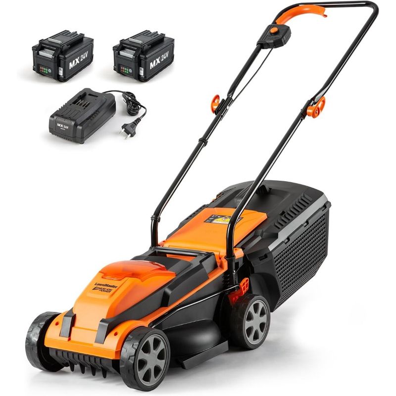 13-Inch Lawn Mower 24V Max with 2X4.0Ah Battery and charger