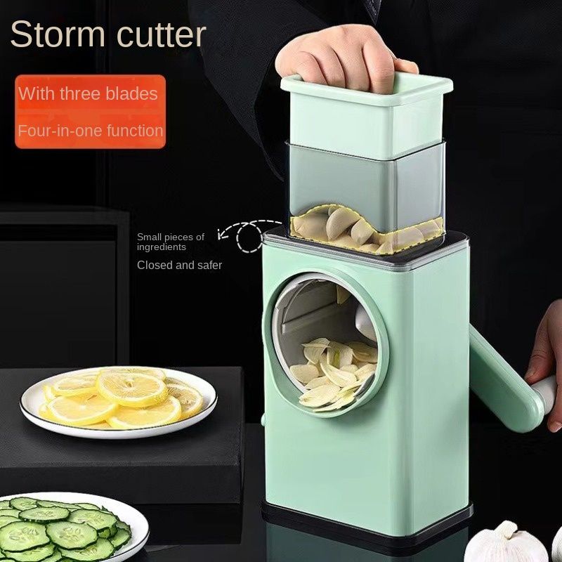 HOUSEHOLD VEGETABLE CUTTING ARTIFACT HAND ROLLER MULTIFUNCTIONAL POTATO SHREDDER