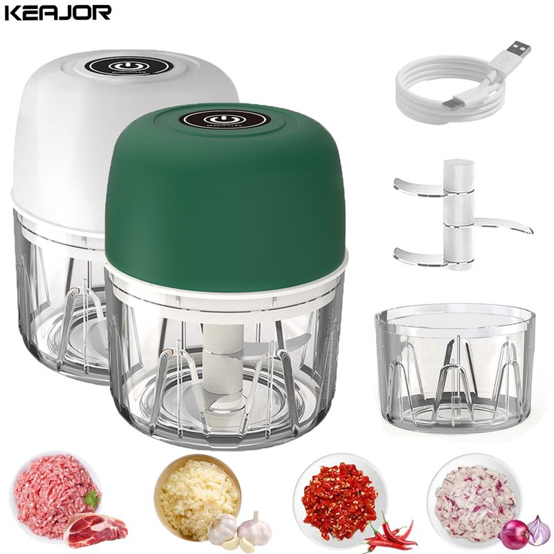 GARLIC VEGETABLE FOOD PROCESSORS MEAT MINCER ELECTRIC MINI CHOPPER