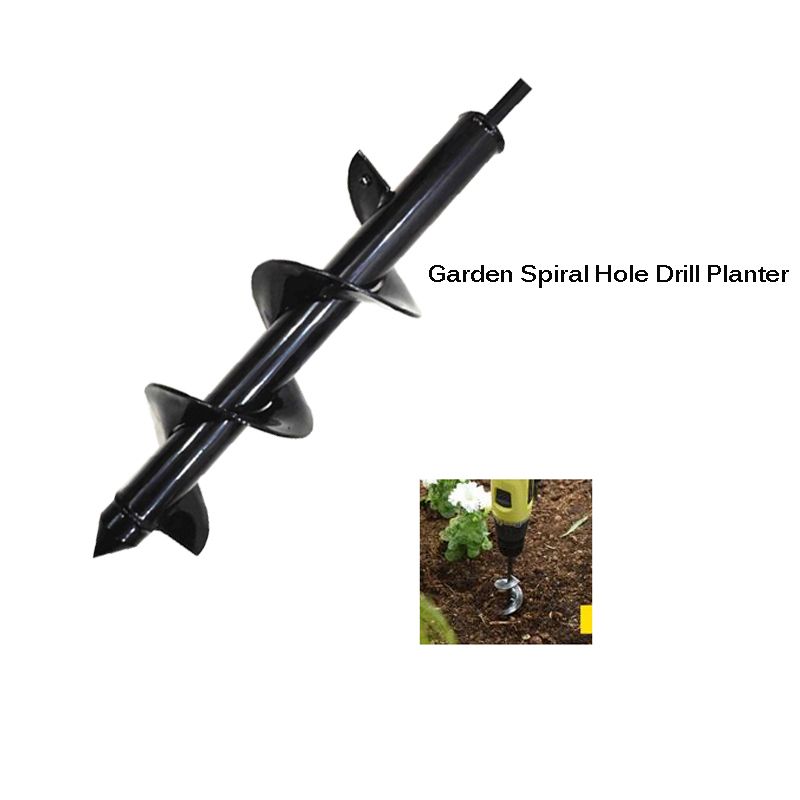 GARDEN AUGER SPIRAL DRILL BIT ROTO FLOWER PLANTER