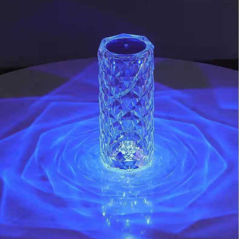 CRYSTAL DECORATIVE DESK LAMP TOUCH REMOTE CONTROL