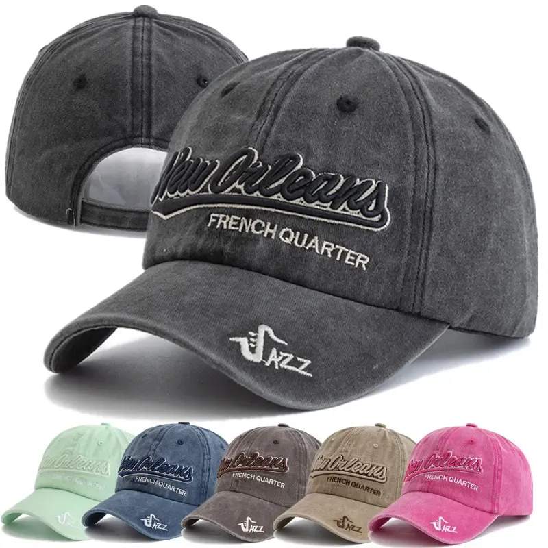 COTTON BASEBALL CAP HAT FOR WOMEN MEN VINTAGE DAD HAT