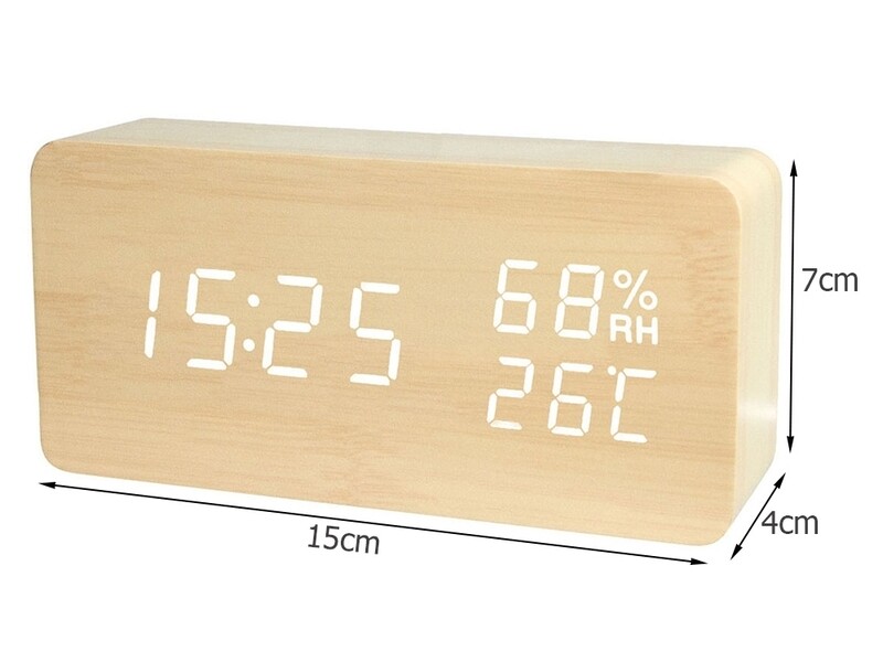 Електронен будилник термометър usb хидрометър часовник