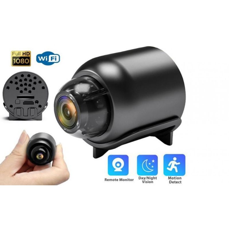 Мини шпионска камера SpyCam, безжична, Full HD 1080p, аудио-видео