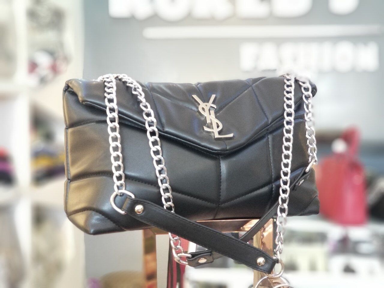 YSL Black Chained bag