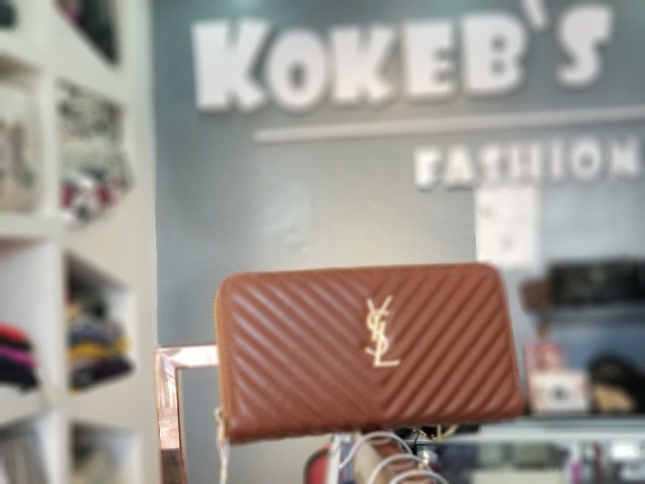 YSL Striped Wallet